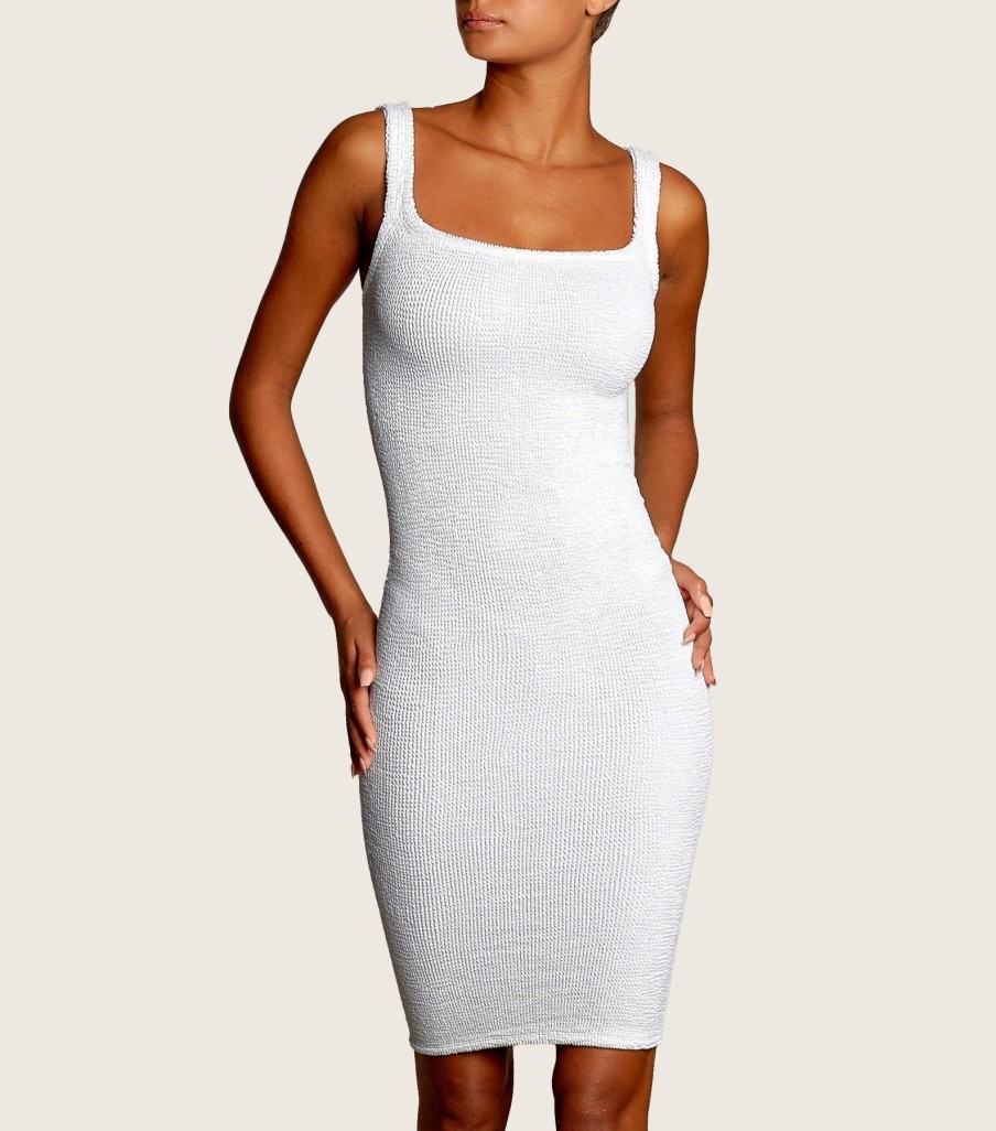 Women Hunza G Dresses | Tank Dress White